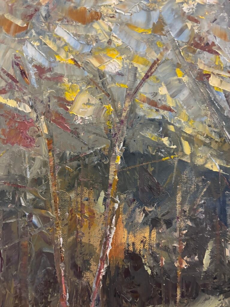 Autumn trees by Anita Fenichel
