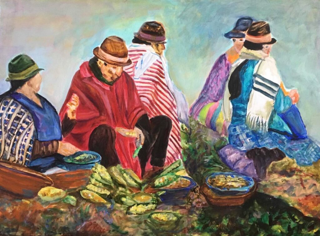 Sasquahili Market Ecuador by Anita Fenichel